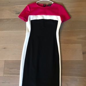 American Living work dress. Very flattering! Color block Gives hourglass shape